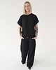 komplety damskie Komplet oversize bezrękawnik i szerokie spodnie wide leg