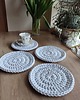 podkładki do kuchni Podkładka okrągła ze sznurka 22cm