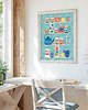 plakaty Półka w stylu retro - plakat 50x70 cm