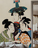 tapety i naklejki ścienne Tapeta  - Trzy młode kobiety - Kitagawa Utamaro