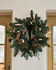 wianki bożonarodzeniowe Duży świąteczny wianek naturalny szmaragd