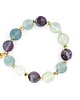 bransoletki - inne Magiczny Fluoryt (12mm) - bransoletka z kamieni naturalnych