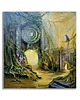 obrazy Obraz olejny ręcznie malowany autorski 76x76 "Zaginiony Ląd"