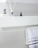 regały i półki Półka łazienkowa metalowa loftowa biała 90 cm