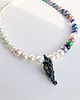 chokery Asymetryczny Choker z kwarcem tytanowym
