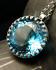 wisiory Naszyjnik Swiss Blue - Topaz Swiss Blue Srebro vol.V