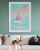 plakaty Morze Bałtyckie - plakat 50x70 cm - łódka  żaglówka