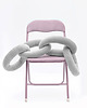 poduszki supły Poduszka Łańcuch, Chain Pillow Jasnoszara
