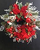 wianki bożonarodzeniowe Wianek bożonarodzeniowy czerwona poinsettia