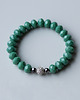 bransoletki ze szkła Zielona bransoletka z kryształków