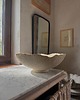 talerze, miski Ceramiczna Rustykalna Misa Handmade XXL na  Owoce Beżowa Surowa