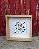 inne Kociewski kafelek w ramie, ręcznie malowany, 25 cm x 25 cm.