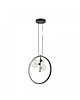 lampy wiszące Lampa Wisząca Lampa Metalowa LED Ring Czarna 40 cm