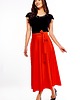 spódnice maxi Spódnica długa rozkloszowana Grace czerwona