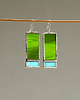 kolczyki szklane Kolczyki zielono-turkusowe SUNNY