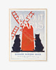 grafiki i ilustracje PLAKAT z kotami, prezent dla kociary, vintage Paris