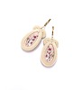 kolczyki soutache Kolczyki sutasz kremowe handmade z glinki małe lekkie codzienne Resina