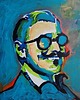 obrazy Obraz do salonu portret aktor noir old cinema clark