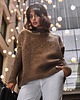 swetry damskie  Sweter - karmelowy (BK-009)