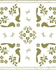 apaszki Makota cotton scarf birds 67cm