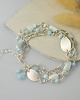 bransoletki z kamieni naturalnych Larimar - srebrna bransoletka