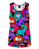 topy damskie DR.CROW Bokserka Damska Colorful Monsters