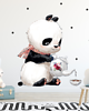naklejki ścienne do pokoju dziecka Panda z filiżanką naklejka na ścianę