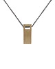 wisiory MONOLITH big / brass necklace