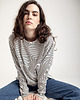 bluzki z długim rękawem damskie Longsleeve STRIPES Oversize