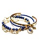 bransoletki z kamieni naturalnych Zestaw bransoletek Lapis lazuli /set/ vol. 2  - Szlachetna kolekcja