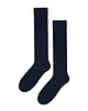 skarpetki damskie Podkolanówki damskie gładkie z bambusa granatowe
