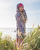 bluza z kapturem damska Zipper Long Wild Panther