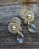 kolczyki soutache Beżowe kolczyki soutache