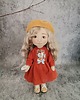 lalki Lalka handmade 32cm malowana włosy runo kozie