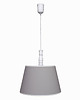lampy do pokoju dziecka Lampa wisząca szara z białą lamówką