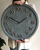 zegary Zegar betonowy ciemnoszary miedź designerski 45cm