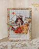 kartki scrapbooking Kobieca kartka urodzinowa z motywem jesieni "Autumn 2" GOTOWA