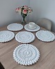 podkładki do kuchni Komplet podkładek szydełkowych ze sznurka 6szt-26cm