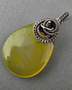 wisiory Sun - agat słoneczny w srebrze, wire-wrapping