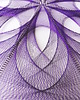 obrazy Rozeta #2 fioletowa, obraz String Art,mandala