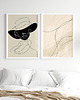 plakaty Zestaw plakatów Elegancja w stylu line art I