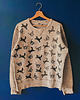 bluza bez kaptura damska Bluza z autorskim printem w biegnące koty M