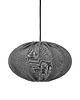 lampy zewnętrzne Zewnętrzna lampa wisząca Hilma z szarym abażurem