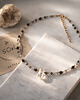 chokery Naszyjnik - choker "Protection" z kryształem górskim