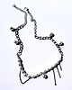 chokery Naszyjnik choker z pereł i łańcuszków   Agrafka Studio