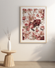 plakaty Plakat  vintage retro kwiaty PINK FLORAL