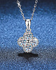 srebrne naszyjniki Naszyjnik srebrny Moissanite 1.2ct 925