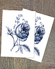 tatuaże zmywalne, tymczasowe Róża Blue Vintage (2 SZTUKI). Tatuaż zmywalny