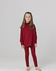 bluzy dla dziewczynki Miękka bluza dziecięca - czerwony melanż
