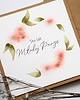 kartki scrapbooking Kartka na ślub rustykalna Pomarańczowe kwiaty i listki